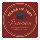 Maroon Gold High School Reunion Personalised Party