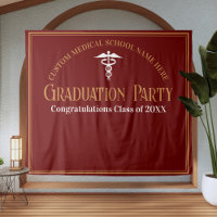 Maroon Gold Medical School Graduation Photo Booth