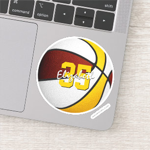 maroon gold school club team colours basketball