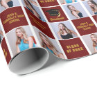 Maroon Graduate Photo Collage Custom Graduation