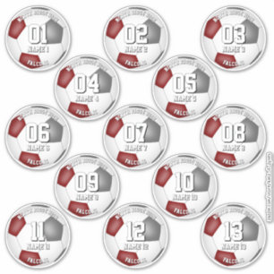 maroon gray soccer team colors gifts 13 players