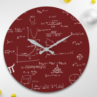 Maroon Handwritten Math Equations School