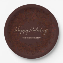 Maroon Happy Holidays