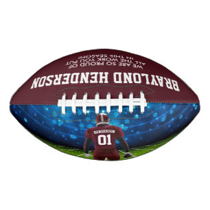 Maroon Jersey Personalised Player Football American Football