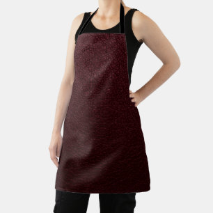 Maroon Leather Apron