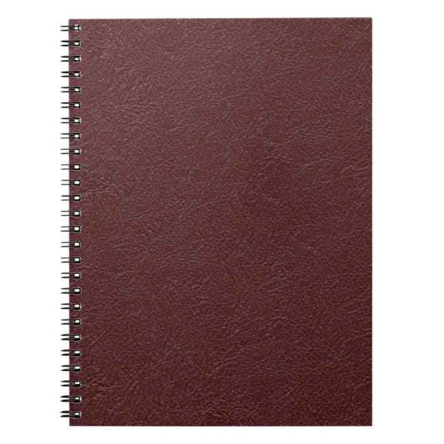 Maroon Leather Notebook (Front)