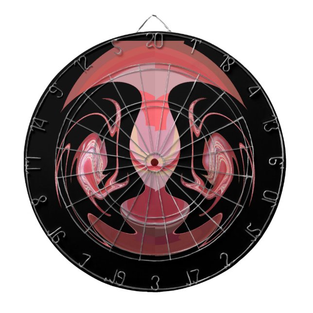 Maroon Majesty: Rustic Radiance Textured African  Dartboard (Front)