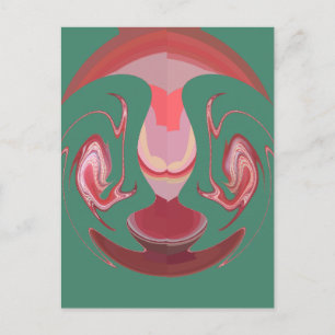Maroon Majesty: Rustic Radiance Textured African Postcard