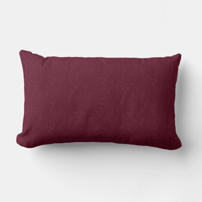 Maroon Moire Pattern Print Lumbar Pillow (Front)