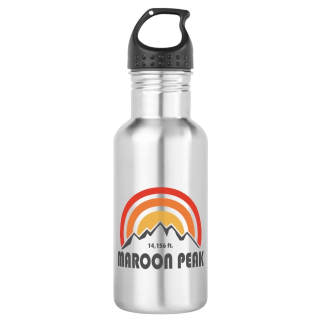 Maroon Peak 532 Ml Water Bottle (Front)