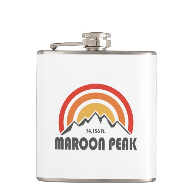 Maroon Peak Hip Flask (Front)