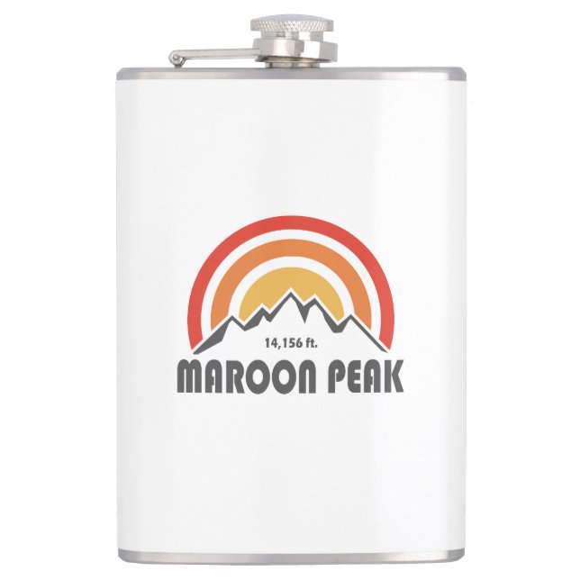 Maroon Peak Hip Flask (Front)