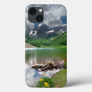 Maroon Peak / Lake in Aspen Colorado iPhone 13 Case