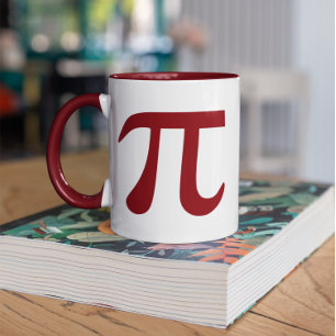 Maroon Pi Symbol Mug