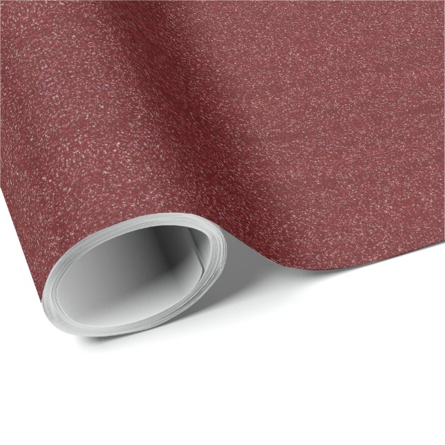 Maroon/Purple Faux Glitter Wrapping Paper (Roll Corner)