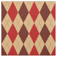 Maroon Red and Tan Argyle Pattern