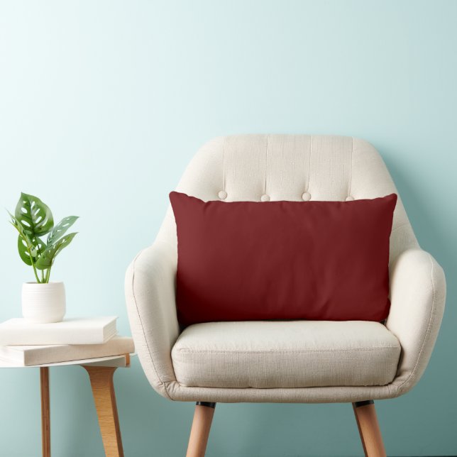 Maroon-red autumn colour lumbar cushion (Chair)