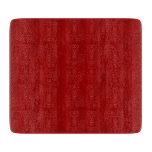 Maroon Red Bamboo Wood Grain Look Cutting Board