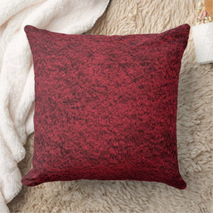 Maroon Red Wool Design modern   Cushion