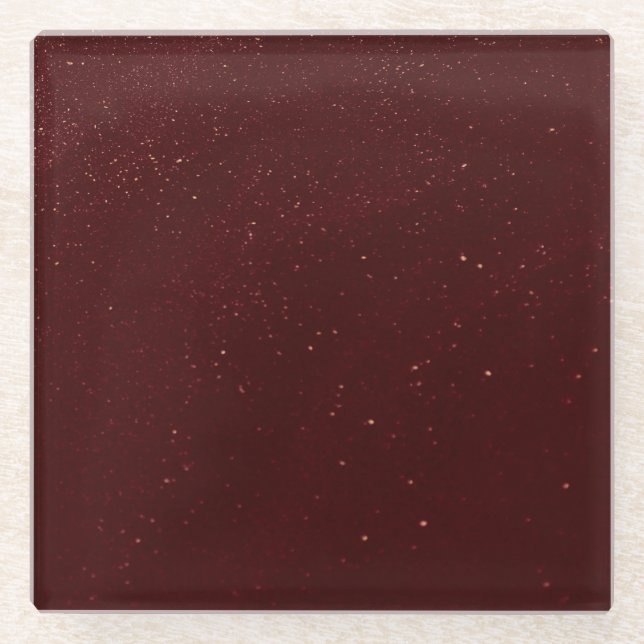 Maroon Sand Glass Coaster (Front)