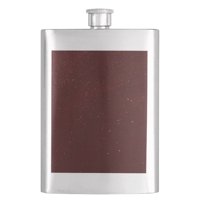 Maroon Sand Hip Flask (Front)