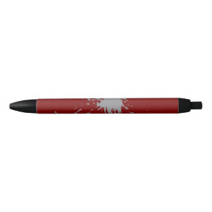 Maroon Silver Classic   Black Ink Pen