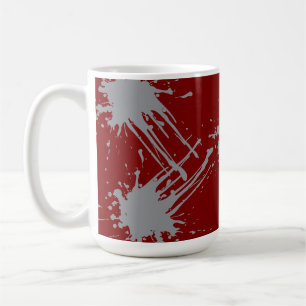 Maroon Silver Classic  Coffee Mug