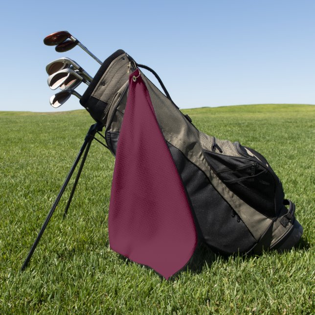 Maroon simple minimalist golf towel (Green)