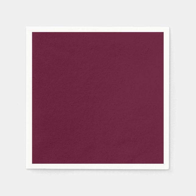 Maroon simple minimalist napkin (Front)