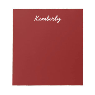 Maroon Solid Colour Notepad