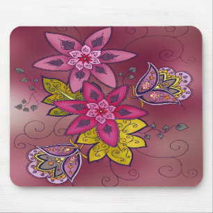 Maroon Tulip Mousepad