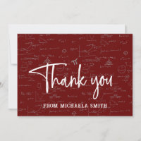 Maroon Typography Mathematics Formulas Graduation