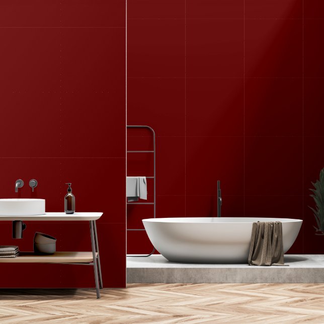 Maroon wall (Bathroom)