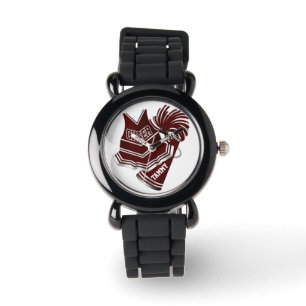 Maroon & White Cheer Gear Custom Watch