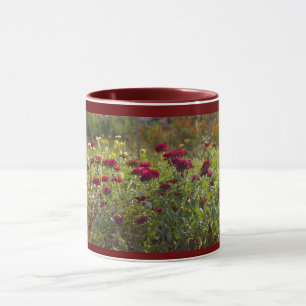 Maroon Wildflowers Mug