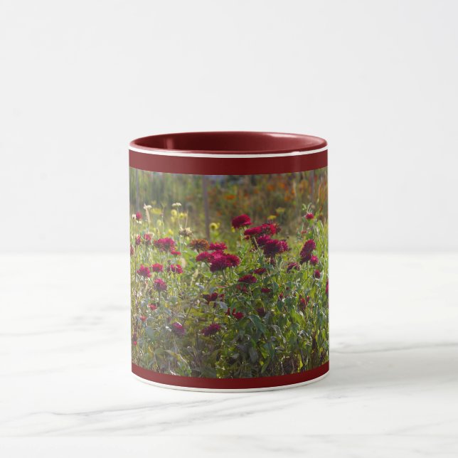 Maroon Wildflowers Mug (Center)