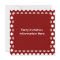 Maroon with White Polka Dots Blank