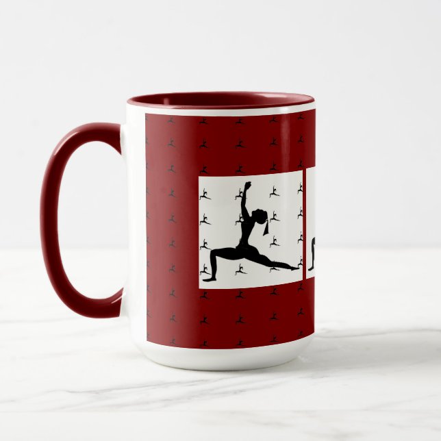 Maroon Yoga Mug (Left)