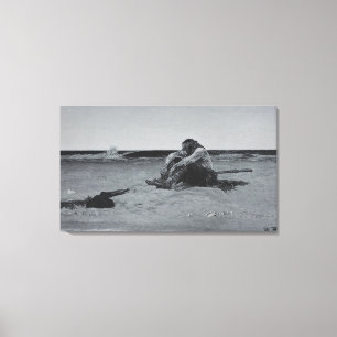 Marooned Pirate Canvas Print