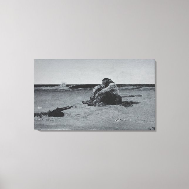 Marooned Pirate Canvas Print (Front)
