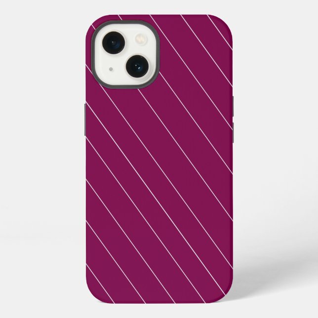 MaroonWhite iPhone Case (Back)