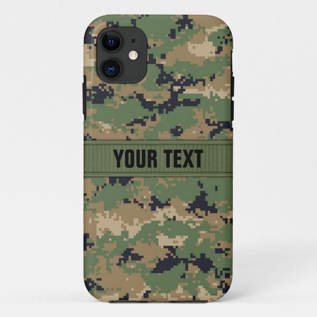 MarPat Digital Woodland Camo #2 Personalised Case-Mate iPhone Case (Back)