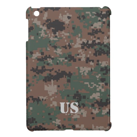 MarPat Digital Woodland Camouflage Customisable #1 Cover For The iPad Mini