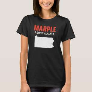 Marple Pennsylvania USA State America Travel T-Shirt