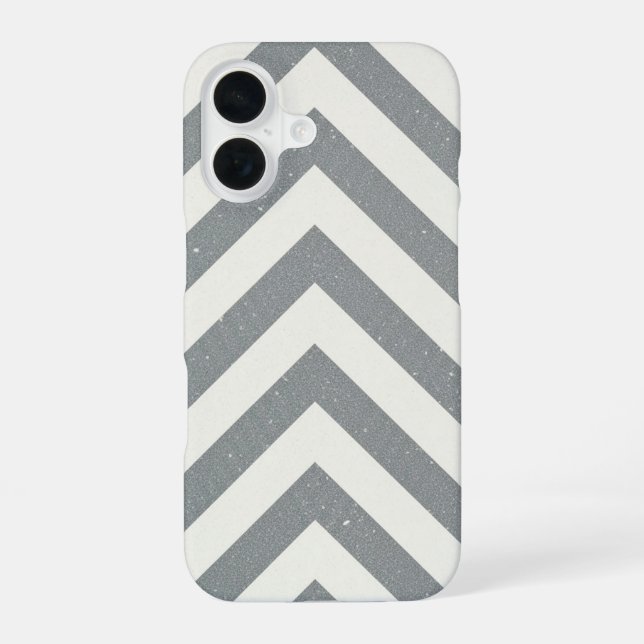Marquage Routier Diagonal Rétro iPhone 16 Case (Back)