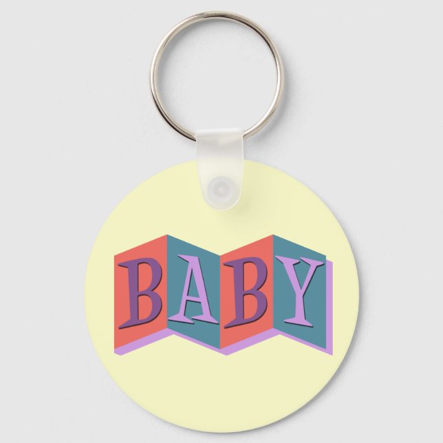 Marquee Baby Key Ring (Front)