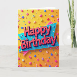 Marquee Celebration Birthday Card