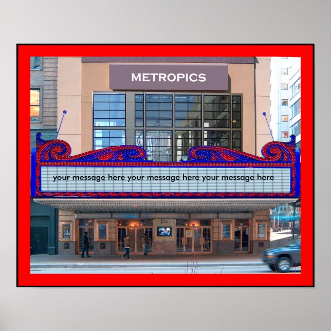 Marquee Poster Personalise  it (45 characters) (Front)