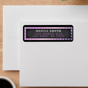 Marquee Sign Pink & Black