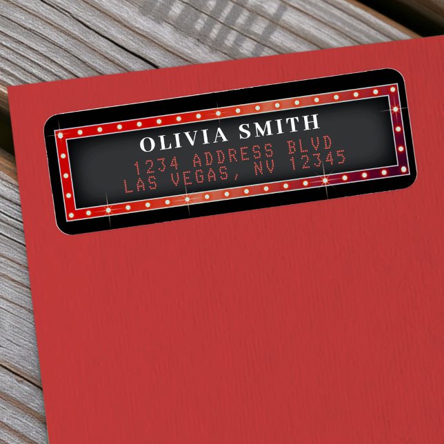 Marquee Sign Red & Black (Marquee Sign Red & Black Label
)